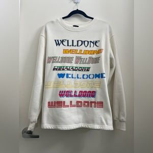 White logo sweatshirt